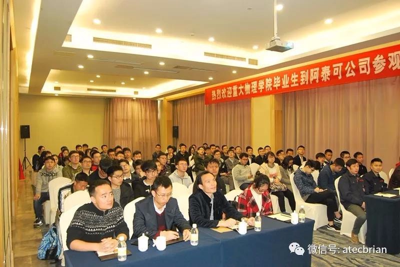 重慶大學物理學院應屆畢業生來我公司參觀學習